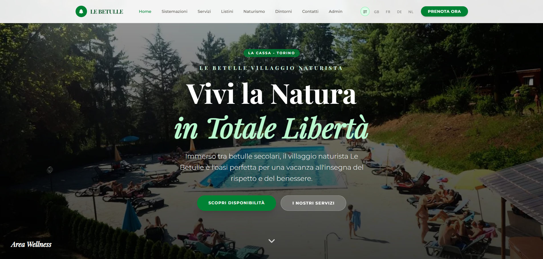 Anteprima sito Le Betulle